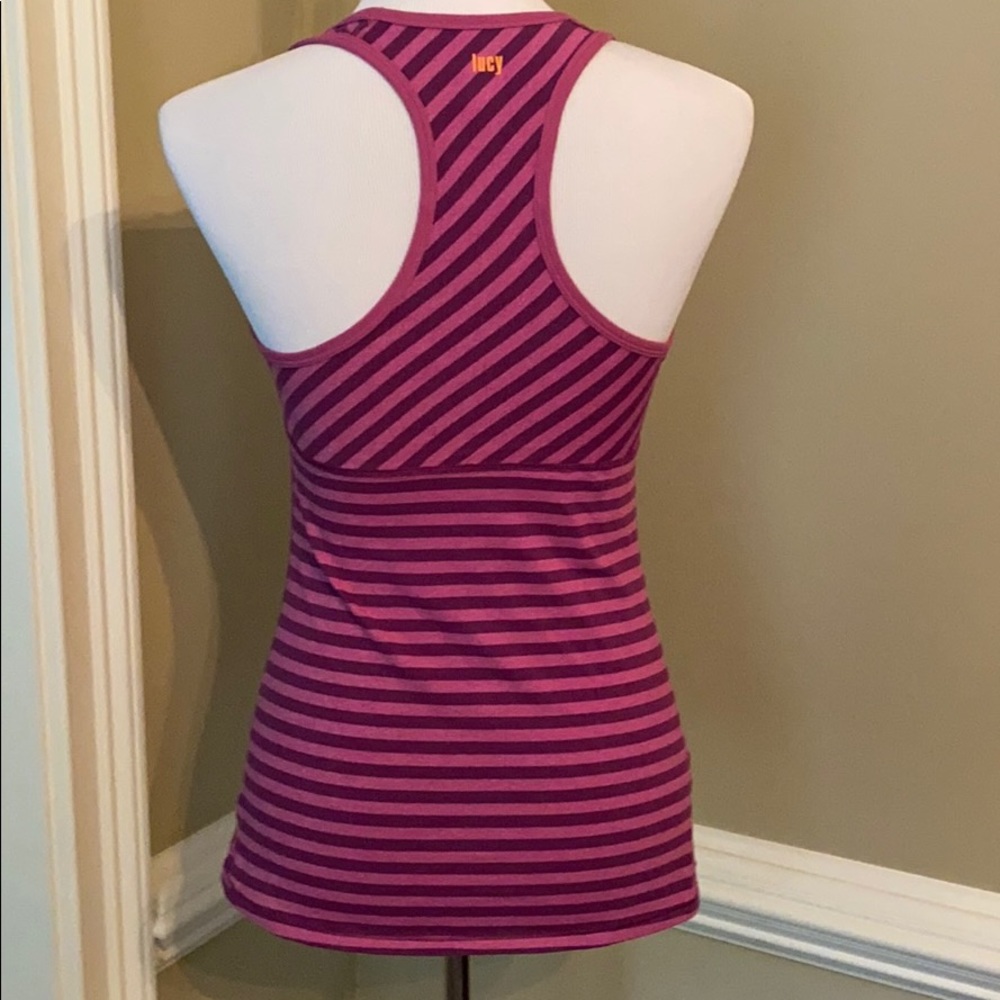 Lucy Striped Workout Tank - Picture 4 of 5